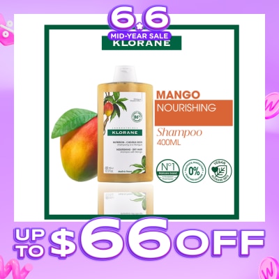 KLORANE - Nourishing - Dry Hair Mango Shampoo (To Invigourates, Cleanses & Protects, For Dry Hair) 400ml