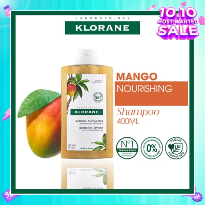 KLORANE Nourishing - Dry Hair Mango Shampoo (To Invigourates, Cleanses & Protects, For Dry Hair) 400ml