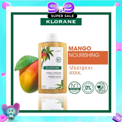 KLORANE - Nourishing - Dry Hair Mango Shampoo (To Invigourates, Cleanses & Protects, For Dry Hair) 400ml image