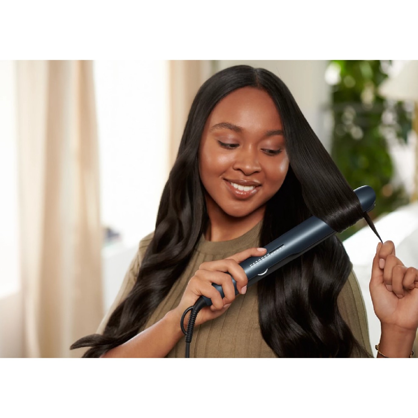 Series 7000 ThermoShield Hair Straightener Dark Blue #BHS732/00 1s image