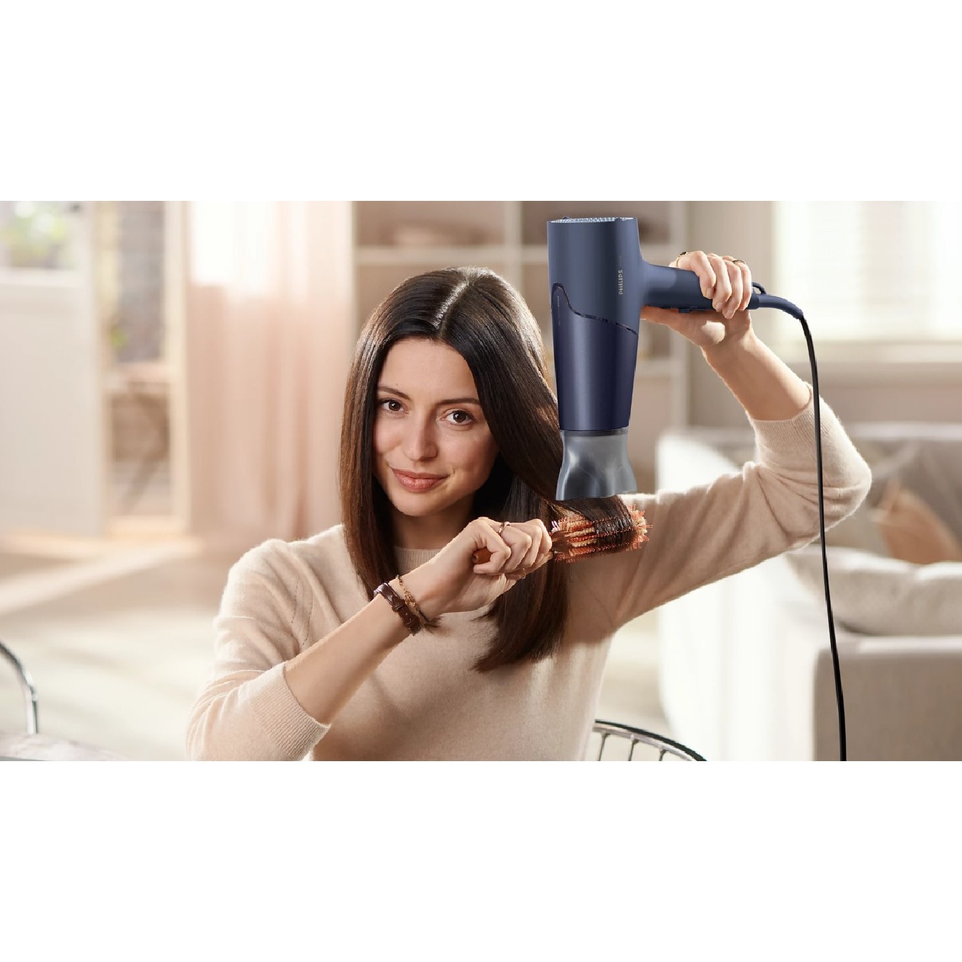 Series 5000 Ionic Hair Dryer 2100W Dark Blue #BHD510/03 1s image
