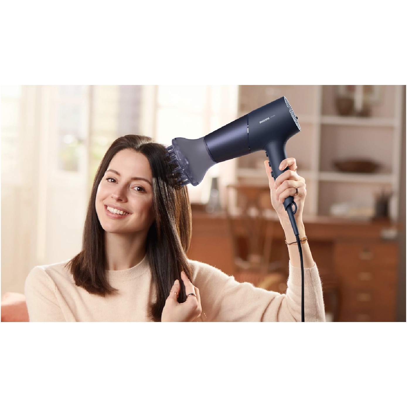 Series 5000 Ionic Hair Dryer 2100W Dark Blue #BHD510/03 1s image