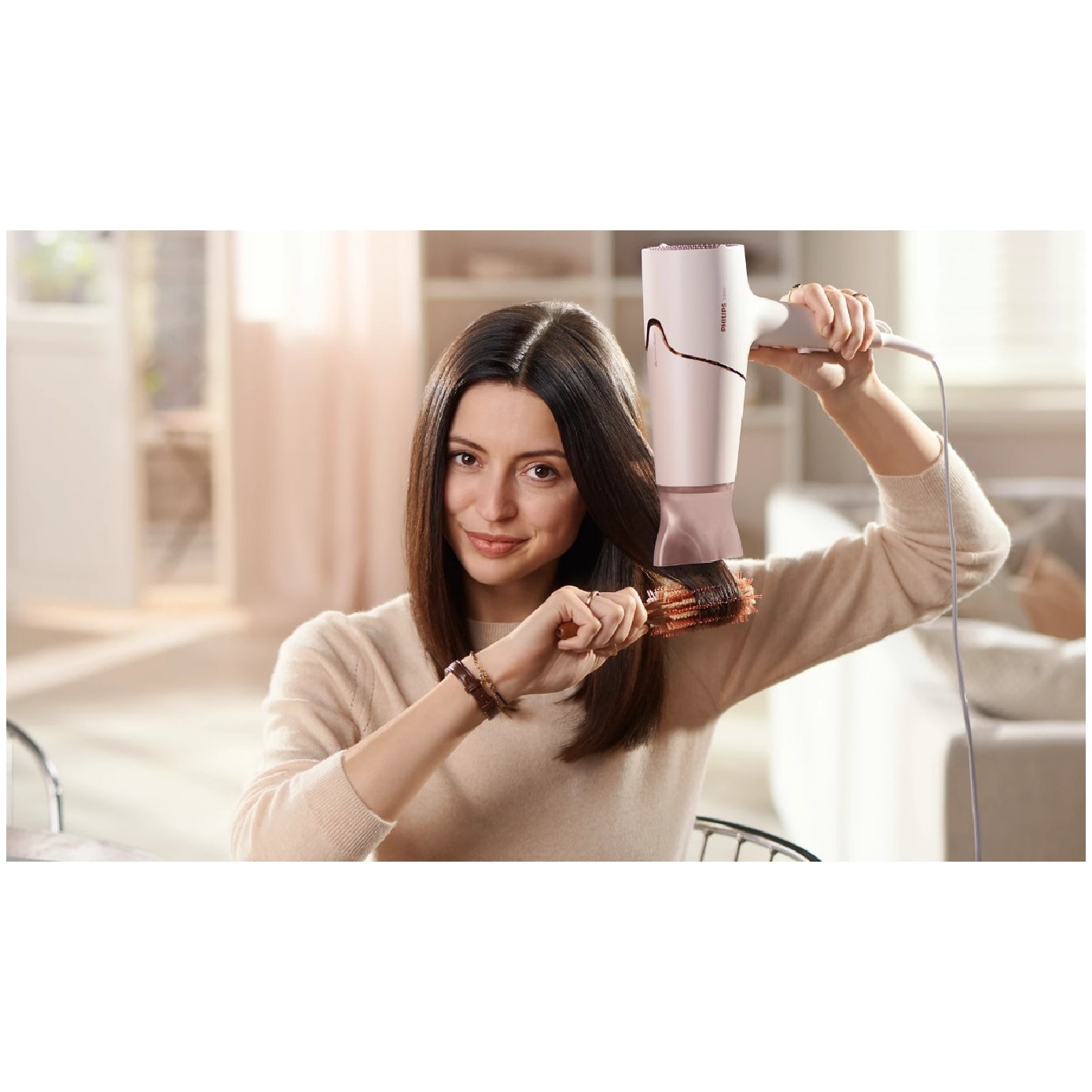 Series 5000 Ionic Hair Dryer 2100W Metallic Peach #BHD530/03 1s image