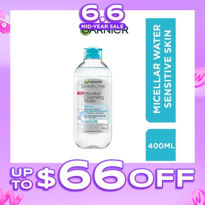 GARNIER - All-in-1 Micellar Bi-phase Cleanser & Makeup Remover (For Waterproof Makeup) 400ml