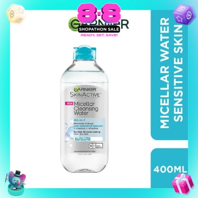 GARNIER - All-in-1 Micellar Bi-phase Cleanser & Makeup Remover (For Waterproof Makeup) 400ml