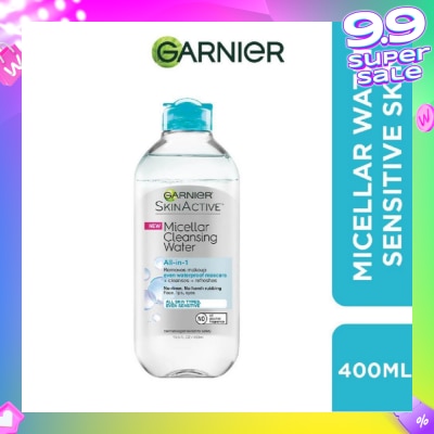 GARNIER All-in-1 Micellar Bi-phase Cleanser & Makeup Remover (For Waterproof Makeup) 400ml