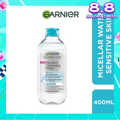 GARNIER All-in-1 Micellar Bi-phase Cleanser & Makeup Remover (For Waterproof Makeup) 400ml