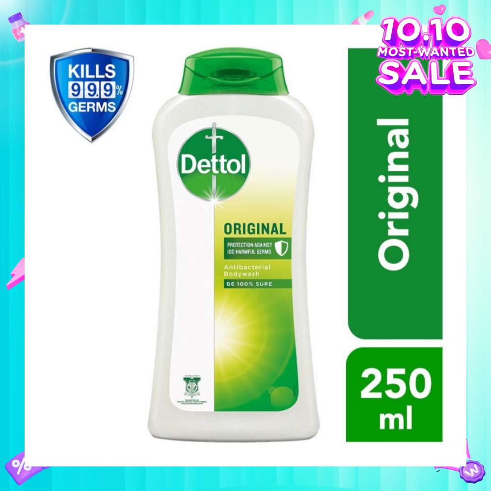 Dettol Original Antibacterial Body Wash Pine Fragrance 250g (Expiry: Jul`2026)