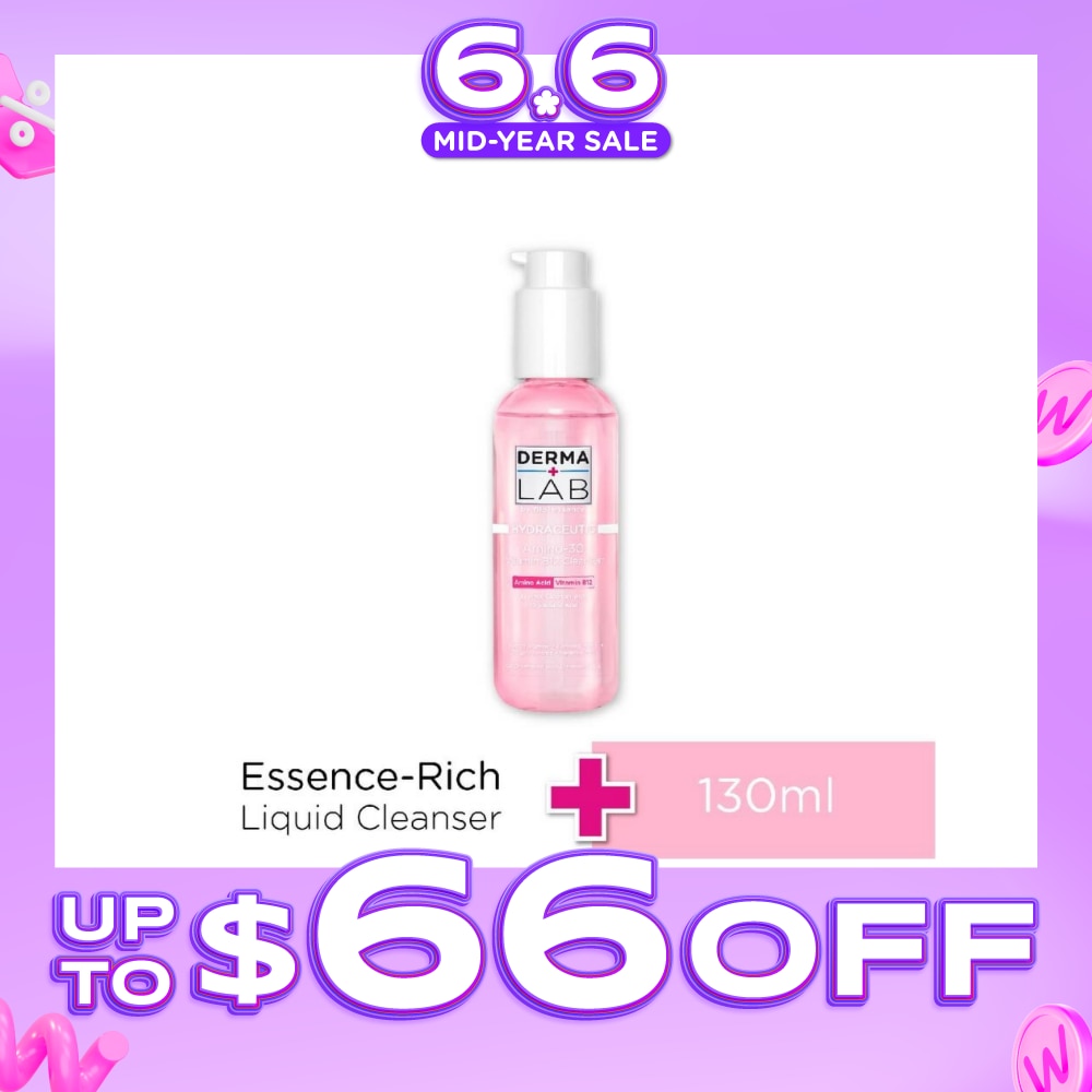Hydraceutic Amino-30 Vitamin B12 Cleanser (Delicate & Soft Bubbles Thoroughly Remove Impurities + Traces of Makeup & Sunscreen) 130ml