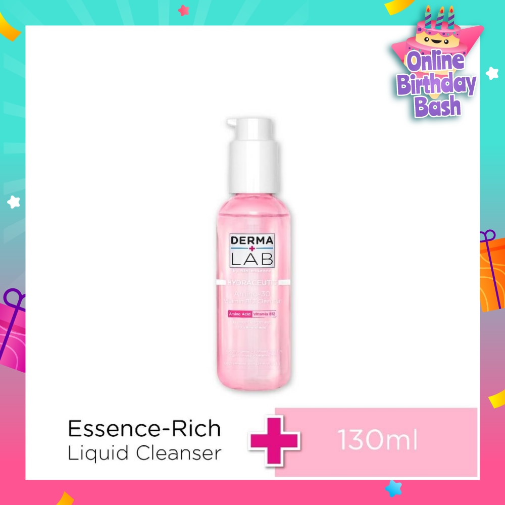 Hydraceutic Amino-30 Vitamin B12 Cleanser (Delicate & Soft Bubbles Thoroughly Remove Impurities + Traces of Makeup & Sunscreen) 130ml