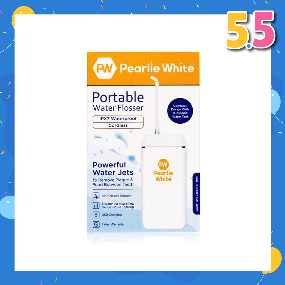 Powerful Water Jets Portable Water Flosser (360 Nozzle Rotation & 3 Water Jet Intensities) 1s