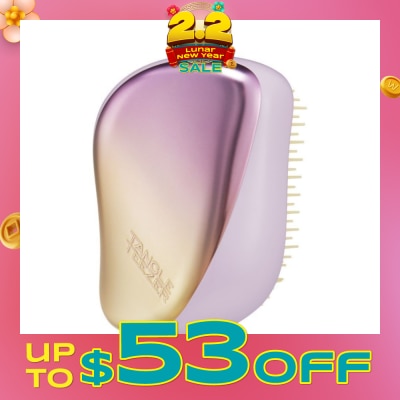 TANGLE TEEZER Compact Styler Yellow Chrome 1s