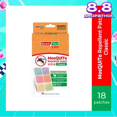BORSCH MED MosQUITo Repellent Patch Classic 18s