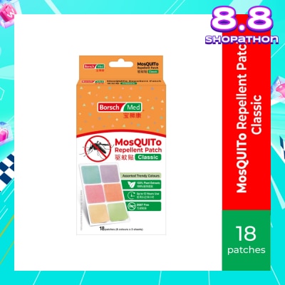 BORSCH MED MosQUITo Repellent Patch Classic 18s