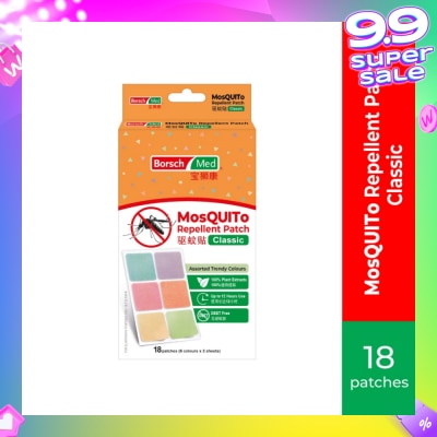 BORSCH MED MosQUITo Repellent Patch Classic 18s