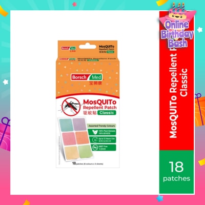 BORSCH MED MosQUITo Repellent Patch Classic 18s