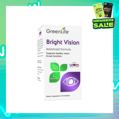 GREENLIFE Bright Vision Dietary Supplement Capsule (For Healthy Eyes & Vision) 30s