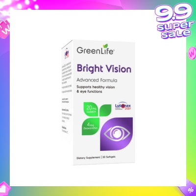 GREENLIFE Bright Vision Dietary Supplement Capsule (For Healthy Eyes & Vision) 30s