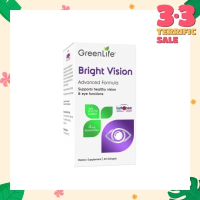 GREENLIFE Bright Vision Dietary Supplement Capsule (For Healthy Eyes & Vision) 30s