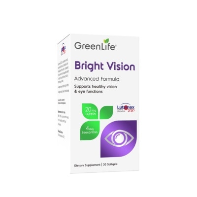 GREENLIFE Bright Vision Dietary Supplement Capsule (For Healthy Eyes & Vision) 30s