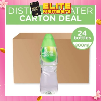 WATSONS [CNY] Distilled Water 800ml - 24s / Carton