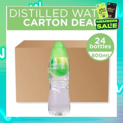 WATSONS Distilled Water 800ml - 24s / Carton