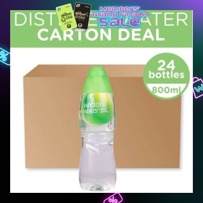 WATSONS Distilled Water 800ml - 24s / Carton