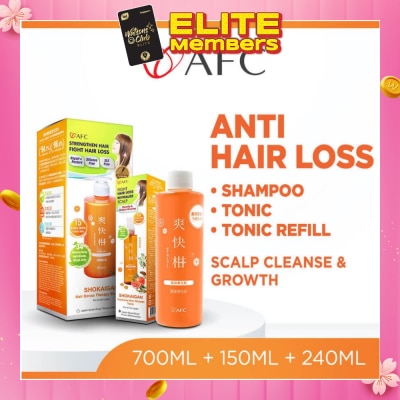 AFC Anti Hair Loss Scalp Cleanse & Growth Set (Shampoo + Tonic + Tonic Refill) 1s