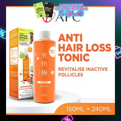 AFC Anti Hair Loss Tonic Revitalise Inactive Follicles + Refill 1s