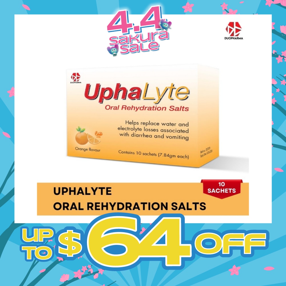 Oral Rehydration Salts Orange Flavour Sachet (Helps Replace Water & Electrolyte Losses) 10s