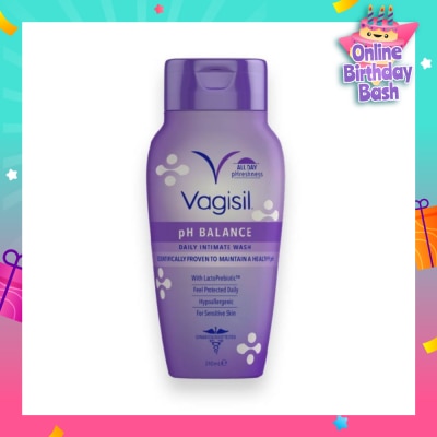 VAGISIL® Daily Intimate Wash with LactoPrebiotic (For Sensitive Skin) 240ml