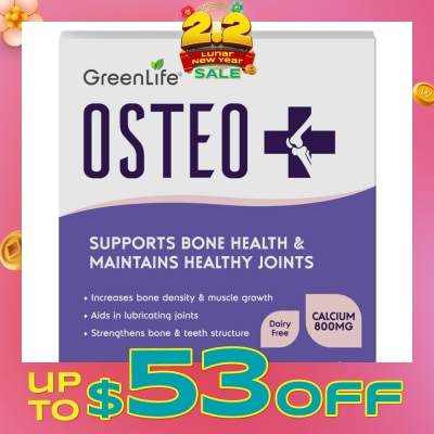 GREENLIFE Osteo + Bone Support Supplement Sachet Dairy Free Mango 25ml x 15s