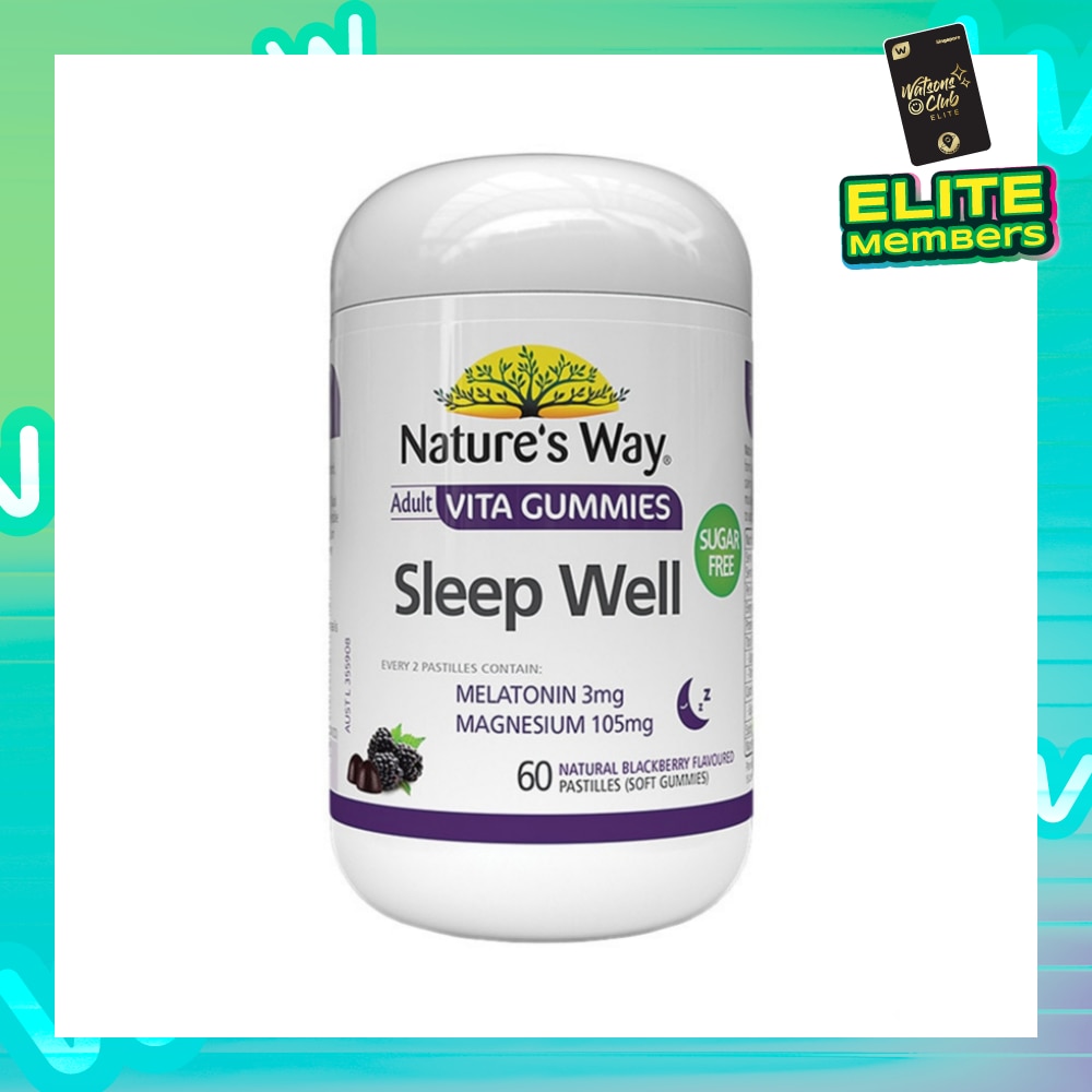 Sleep Well Adult Vita Blackberry Soft Gummies (Sugar-Free) 60s
