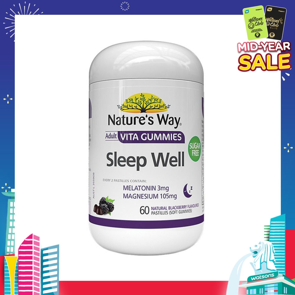 Sleep Well Adult Vita Blackberry Soft Gummies (Sugar-Free) 60s