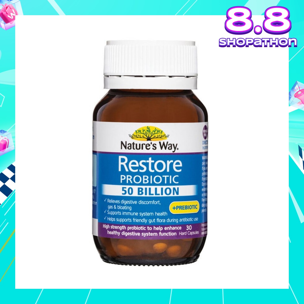 Restore Probiotic 50 Billion Hard Capsule (Help Enhance Healthy Digestive System Function) 30s