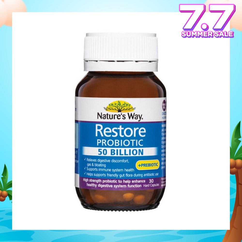Restore Probiotic 50 Billion Hard Capsule (Help Enhance Healthy Digestive System Function) 30s