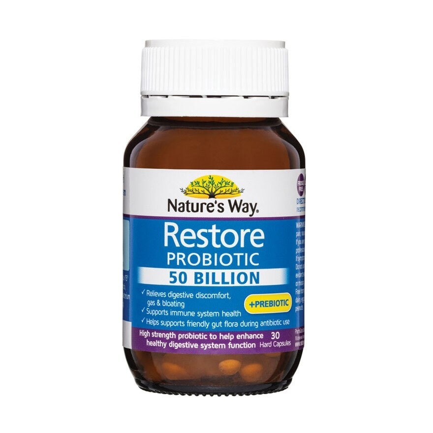 Restore Probiotic 50 Billion Hard Capsule (Help Enhance Healthy Digestive System Function) 30s