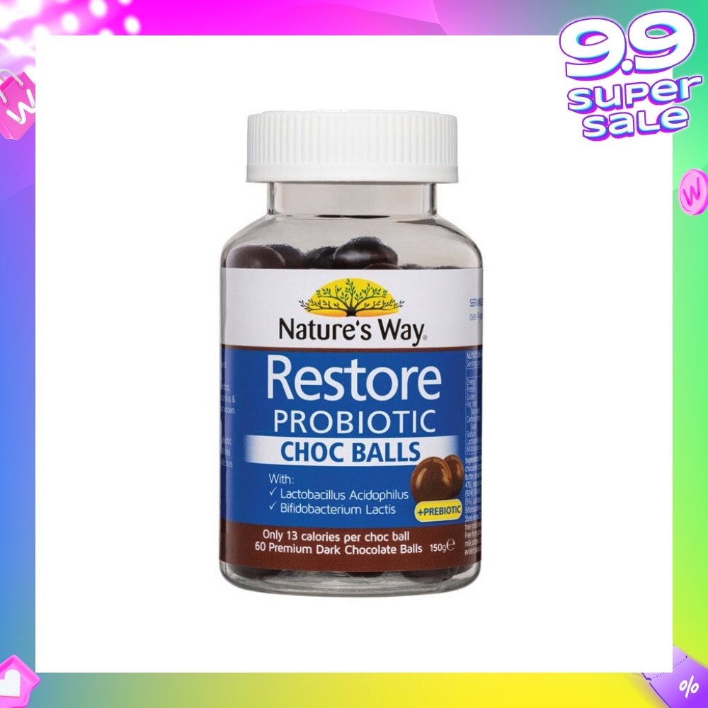 Restore Probiotic Choc Ball 60s (Expiry: April`2026)
