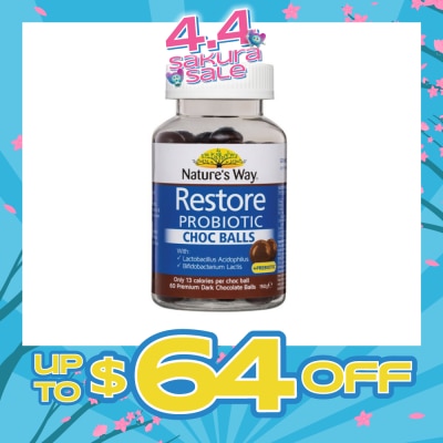 NATURES WAY - Restore Probiotic Choc Ball 60s