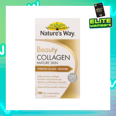 NATURES WAY Beauty Collagen Mature Skin Coated Tablet 120s (Expiry: Feb`2026)