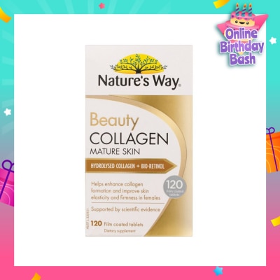 NATURES WAY Beauty Collagen Mature Skin Coated Tablet 120s (Expiry: Feb`2026)