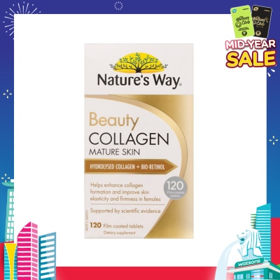 NATURES WAY Beauty Collagen Mature Skin Coated Tablet 120s (Expiry: Feb`2026)