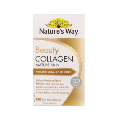 NATURES WAY Beauty Collagen Mature Skin Coated Tablet (For Enhance Collagen Formation & Improve Skin Elasticity & Firmness) 120s