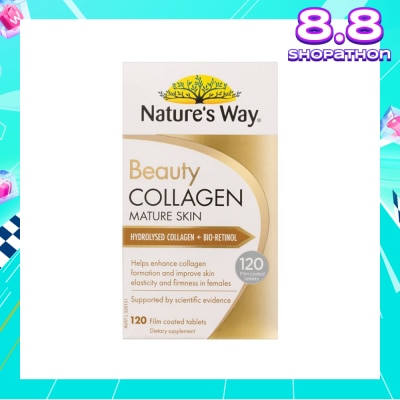 NATURES WAY Beauty Collagen Mature Skin Coated Tablet 120s (Expiry: Feb`2026)