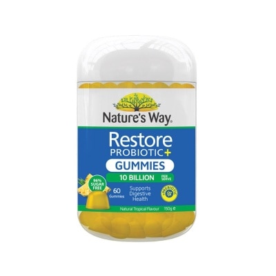 NATURES WAY Restore Probiotic+ Gummies (Supports Digestive Health) 60s