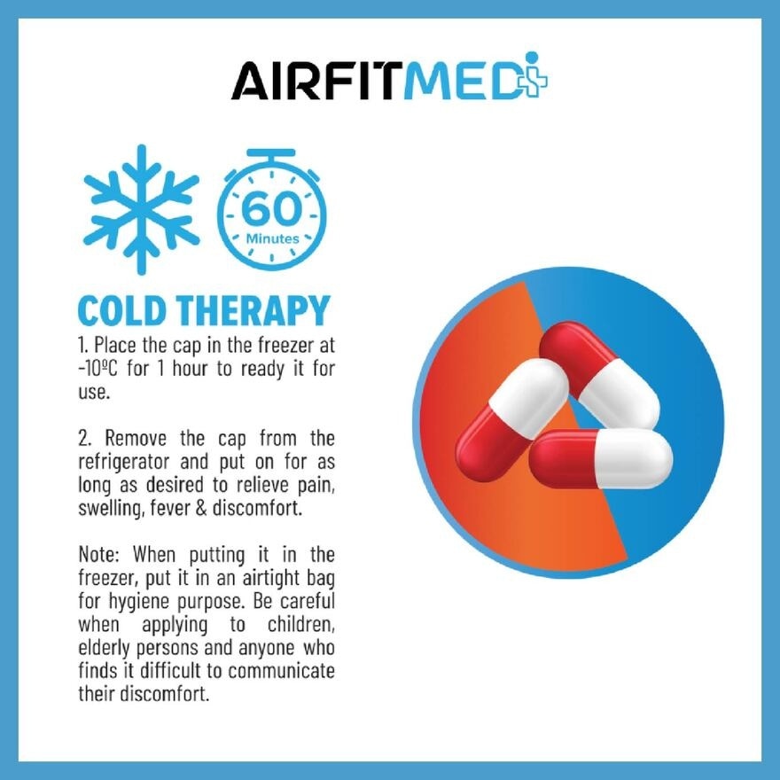 Medi Cold/ Hot Therapy Headache & Migraine Relief Cap 1s