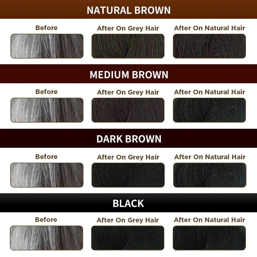 Medicinal Herbal Hair Colour Dark Brown (For Grey Hair Coverage) 60g