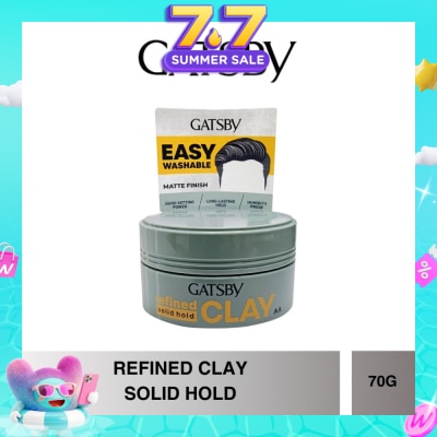 GATSBY - Refined Clay Solid Hold (Easy Washable & Matte Finish) 70g