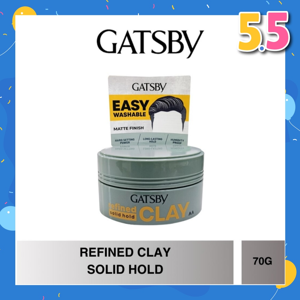 Refined Clay Solid Hold (Easy Washable & Matte Finish) 70g