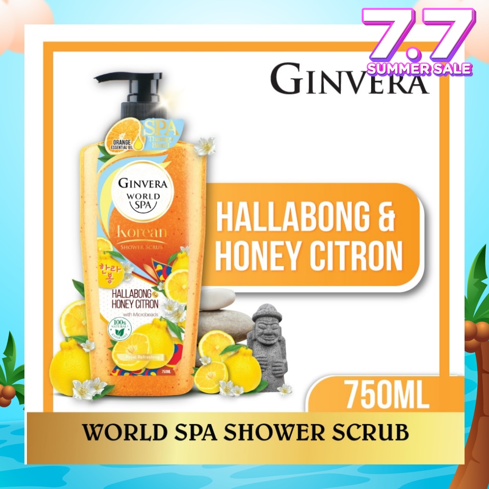 World Spa Shower Scrub Hallabong & Honey Citron 750ml